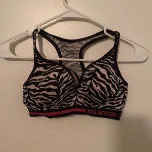 Zebra sports bra